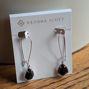 Kendra Scott Black Drop Earrings